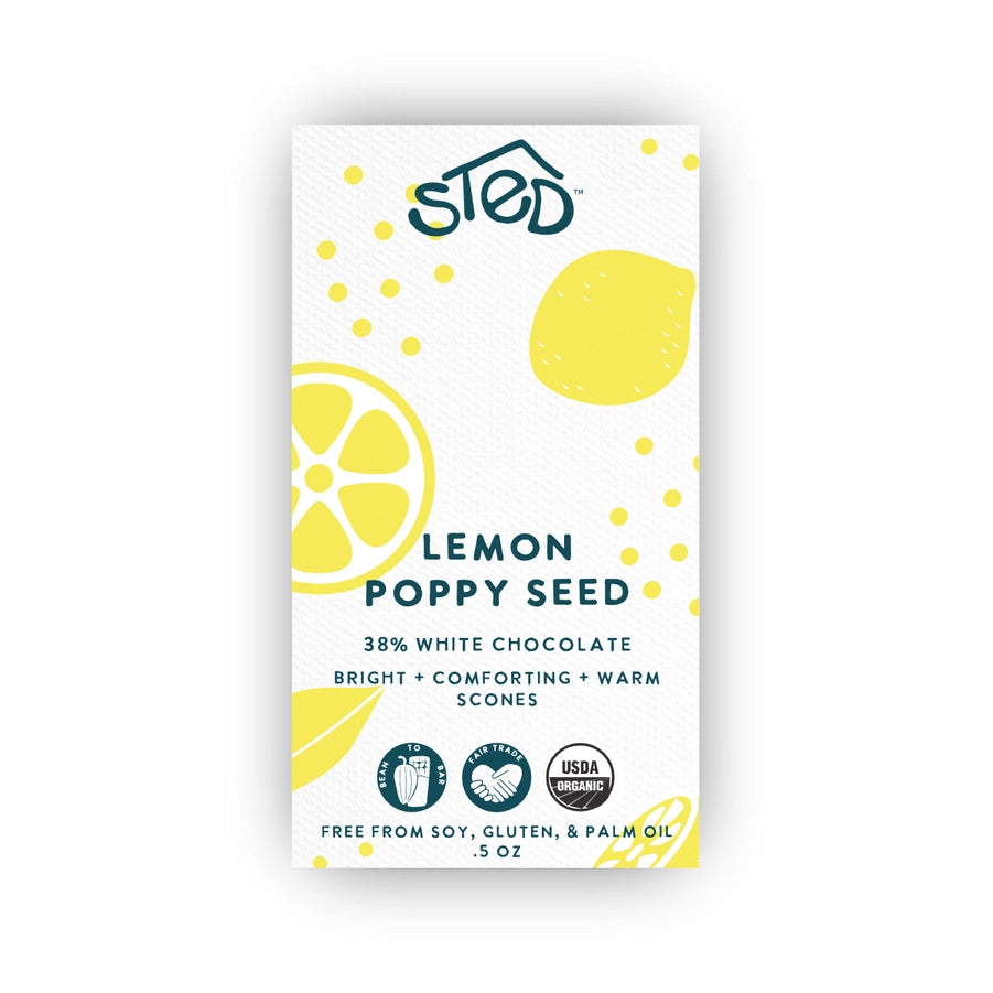 Lemon Poppy Seed :: 38% White Chocolate + Bright + Comforting + Warm Scones