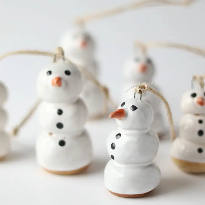 Stacked Snowman Ornament