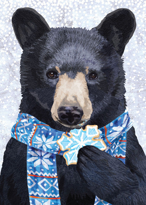 Black Bear Cookie Boxed Holiday Cards