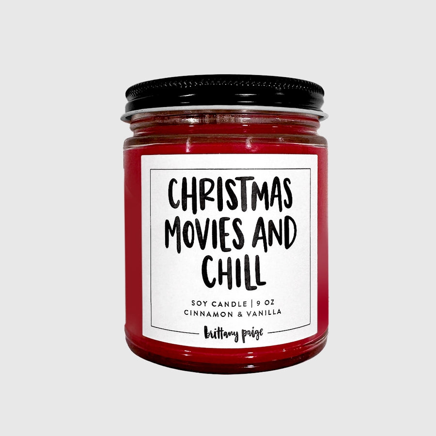 Christmas Movies & Chill Holiday Candle