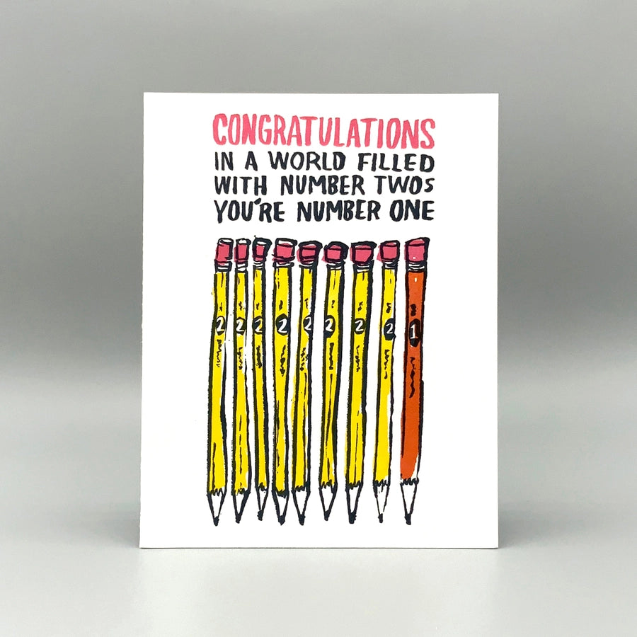 Number One Congratulations Card