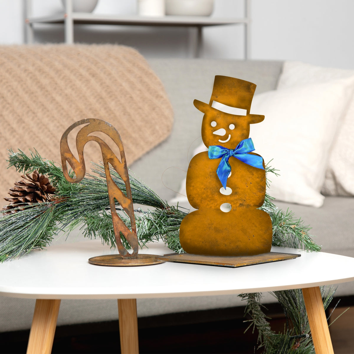 Contemporary Tabletop Snowman