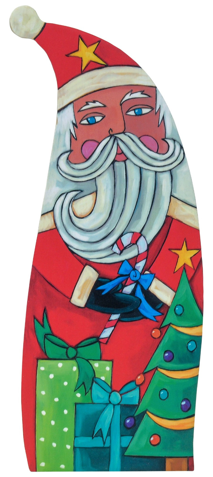 Father Christmas + Santa Wood Sculpture