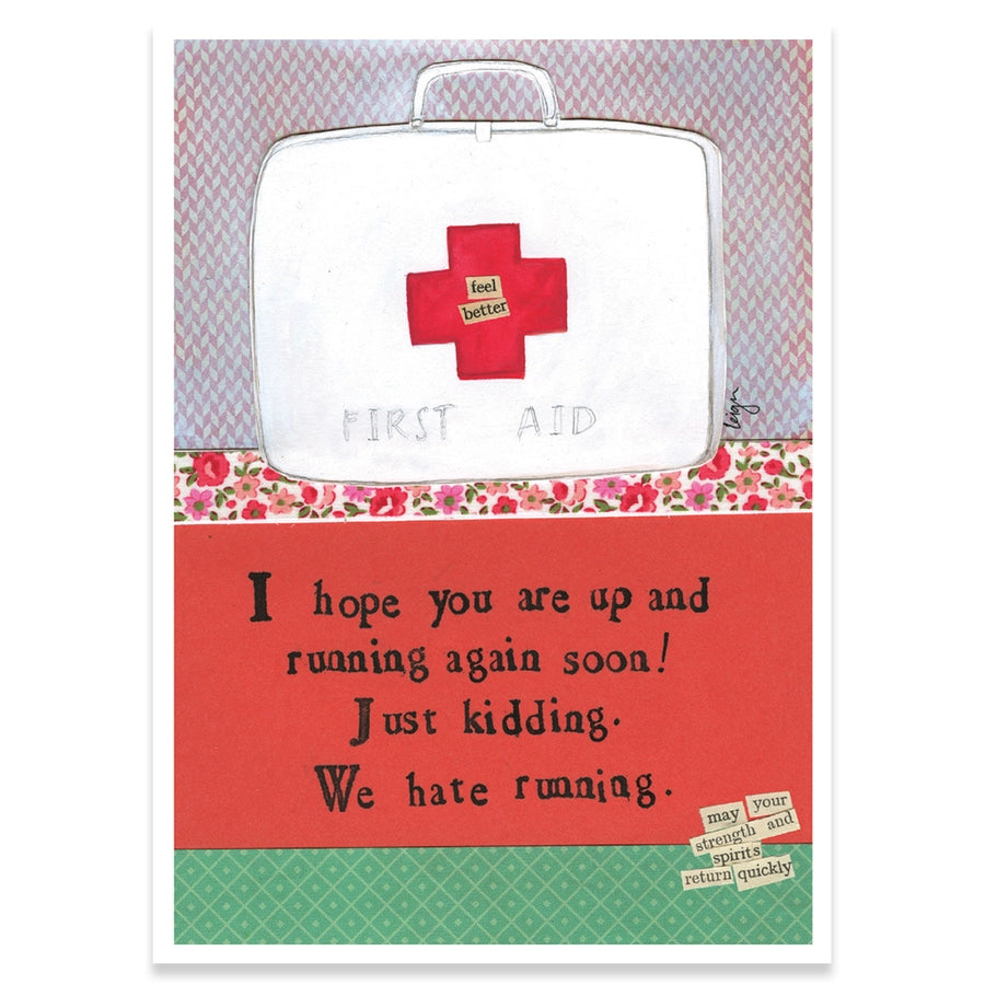 Hate Running Get Well Card