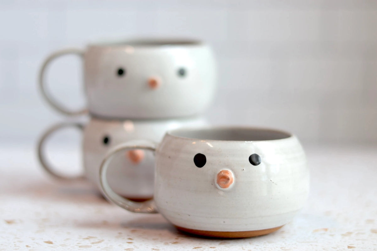 Handmade Snowman Coffee Mug