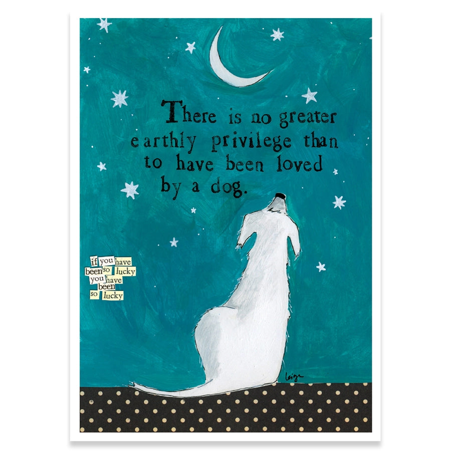 Loved By A Dog Pet Sympathy Card
