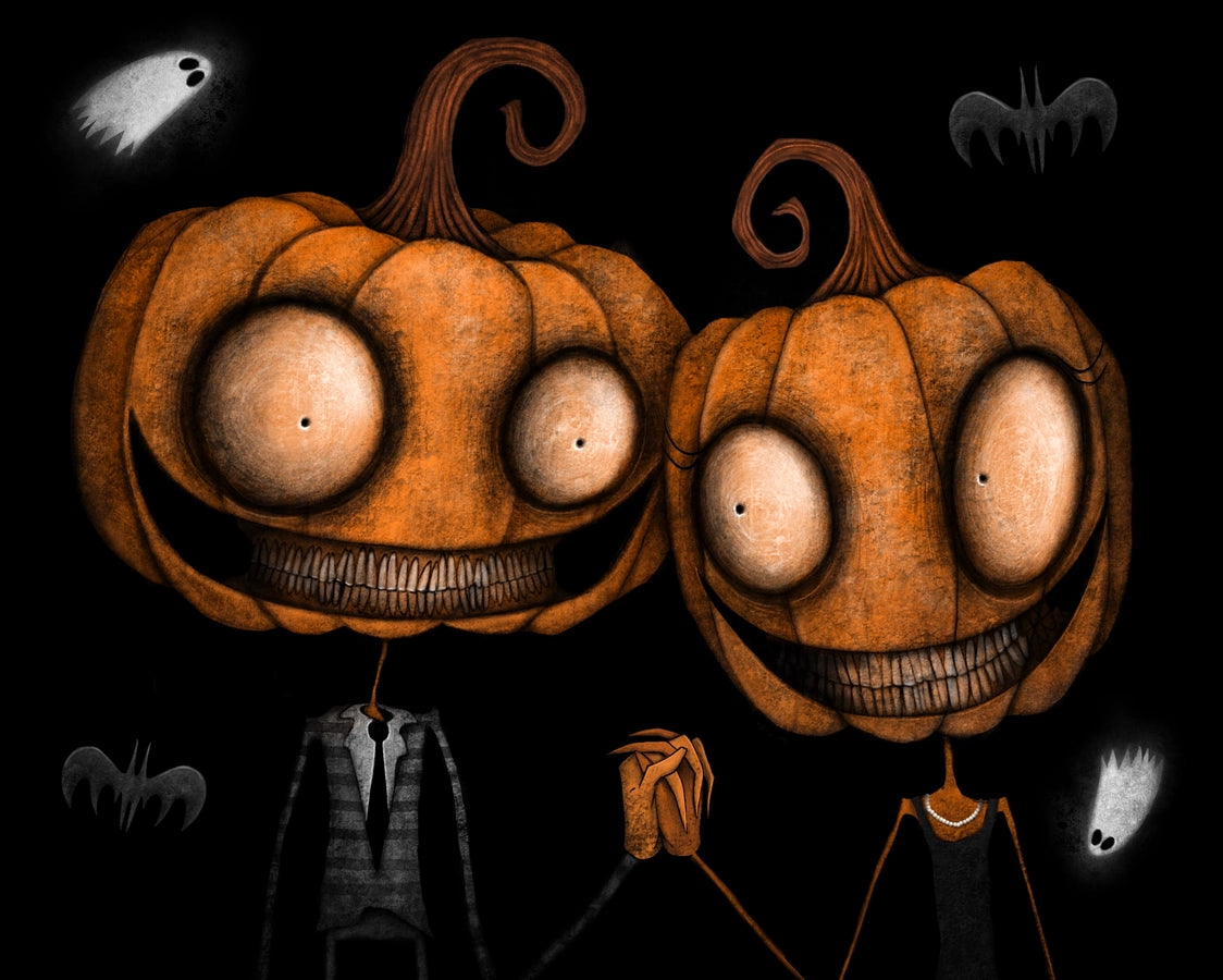 Pumpkin Couple Print