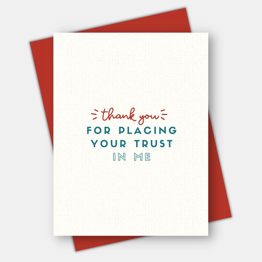 Trust Thank You Card