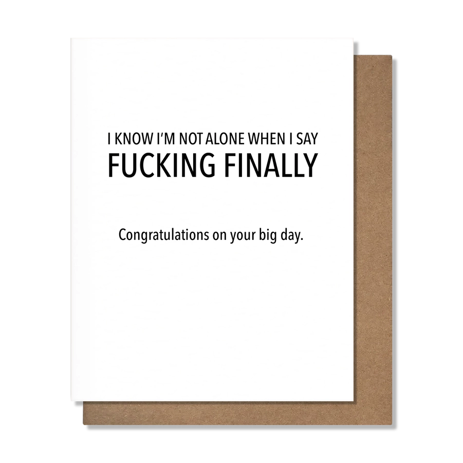 Finally Wedding Card