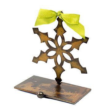 Prairie Dance Freeze Snowflake Steel Stocking Holder