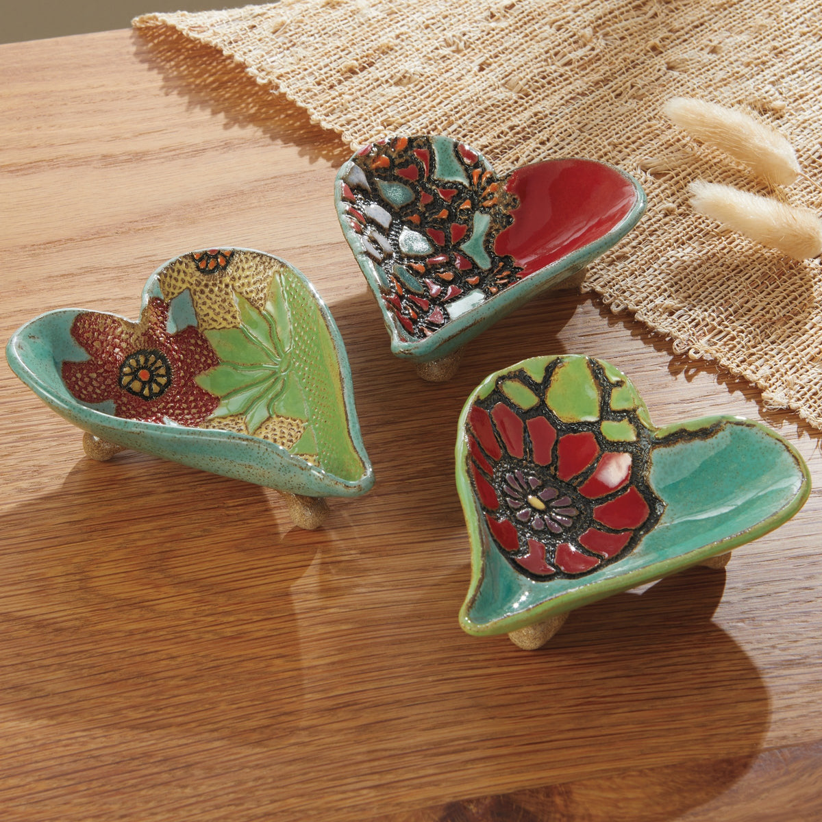 Little Footed Heart Bowls