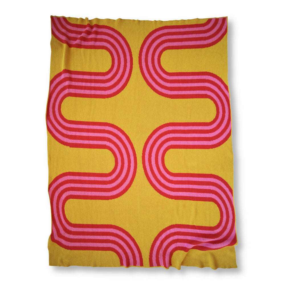 78th Street Citrine Eco Cotton Throw