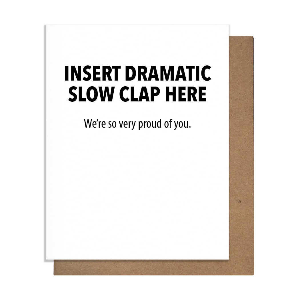 Slow Clap Congratulations Card