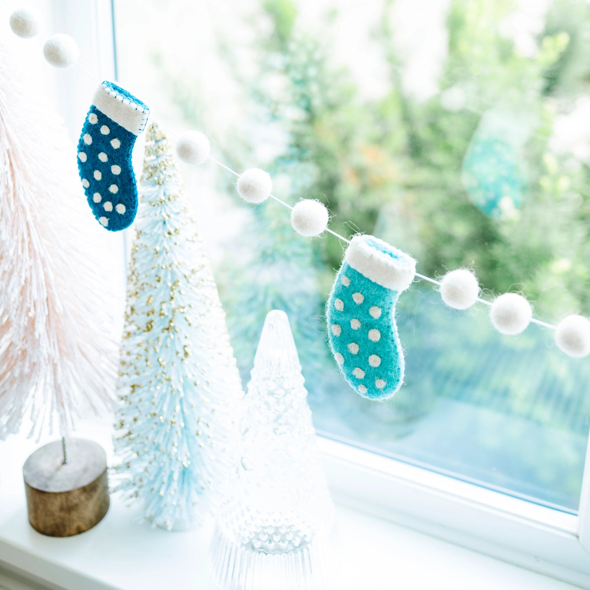 Christmas Stocking Felt Garland