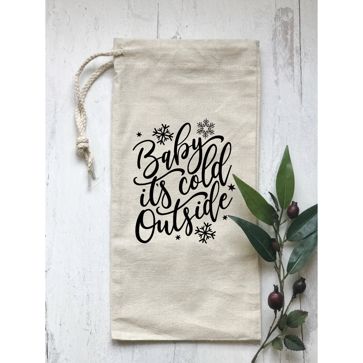 Baby It's Cold Outside Wine Gift Bag