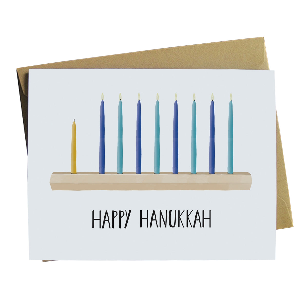 Chanukah Menorah Card