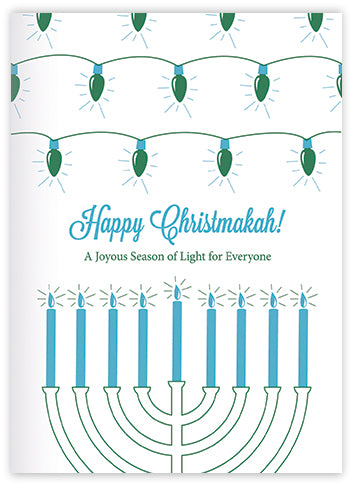 Happy Christmakah Letterpress Card