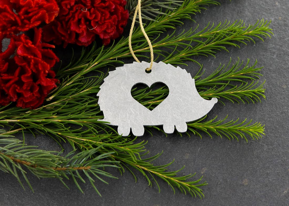 hedgehog ornament