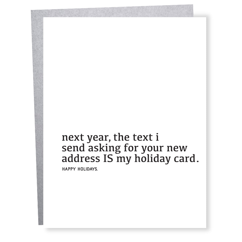 New Address Card