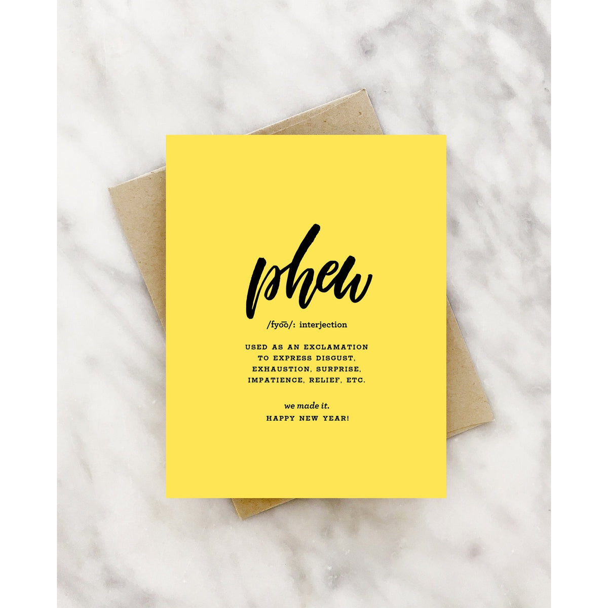 Phew! Happy New Year Card