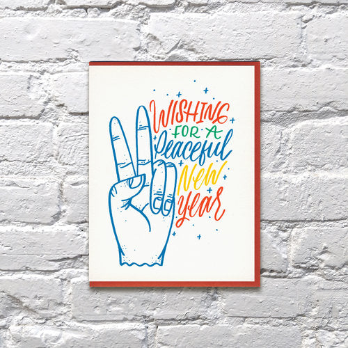 Wishing Peace New Year Card