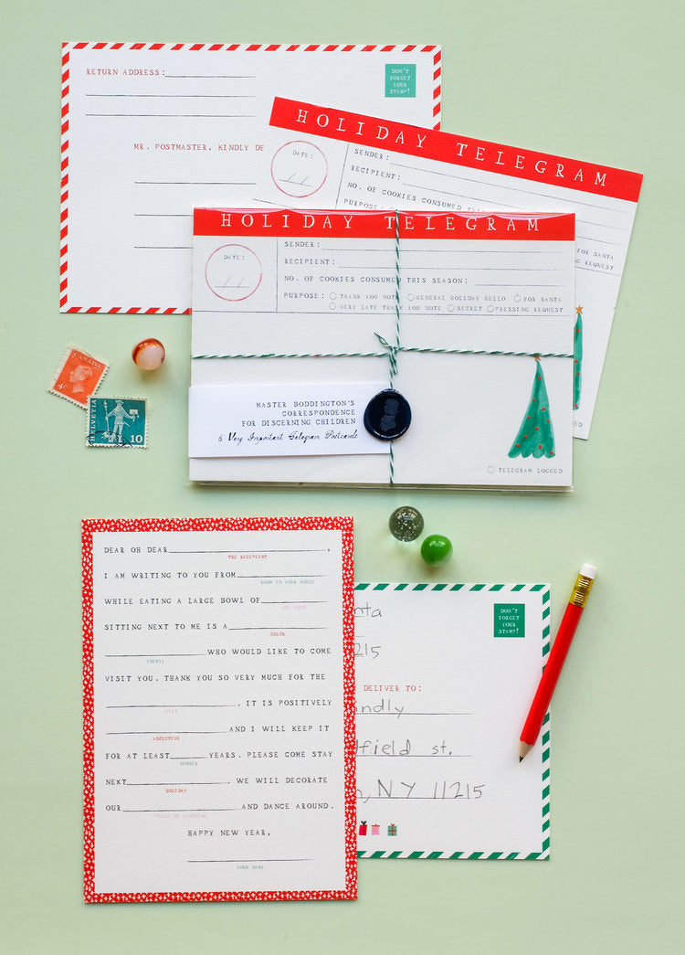 Holiday Thank You Postcard Set