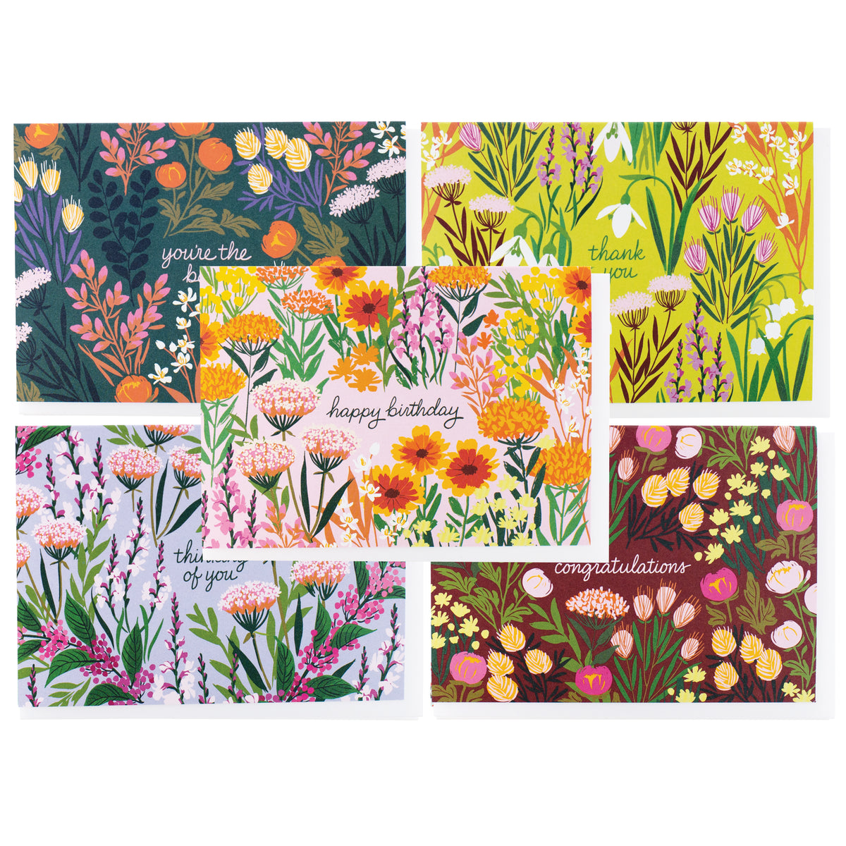 Assorted Botanical Note Card - Set of 10