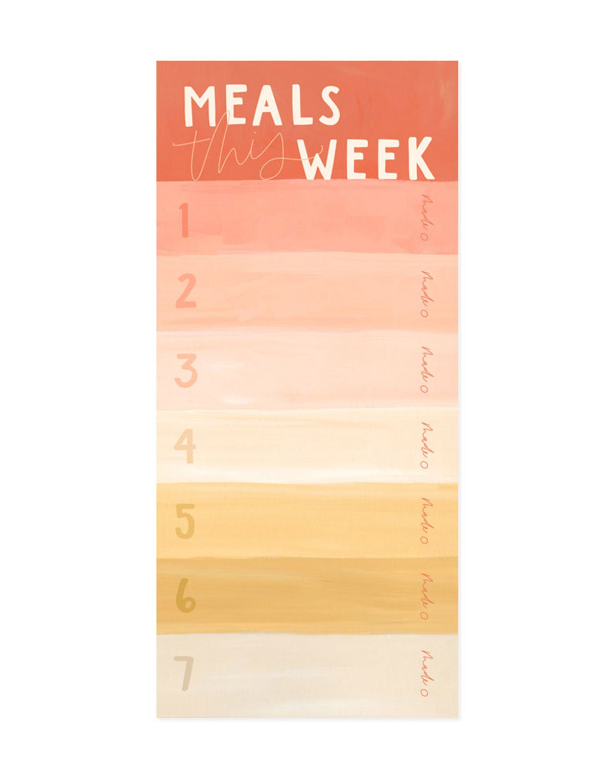 Meals This Week Notepad