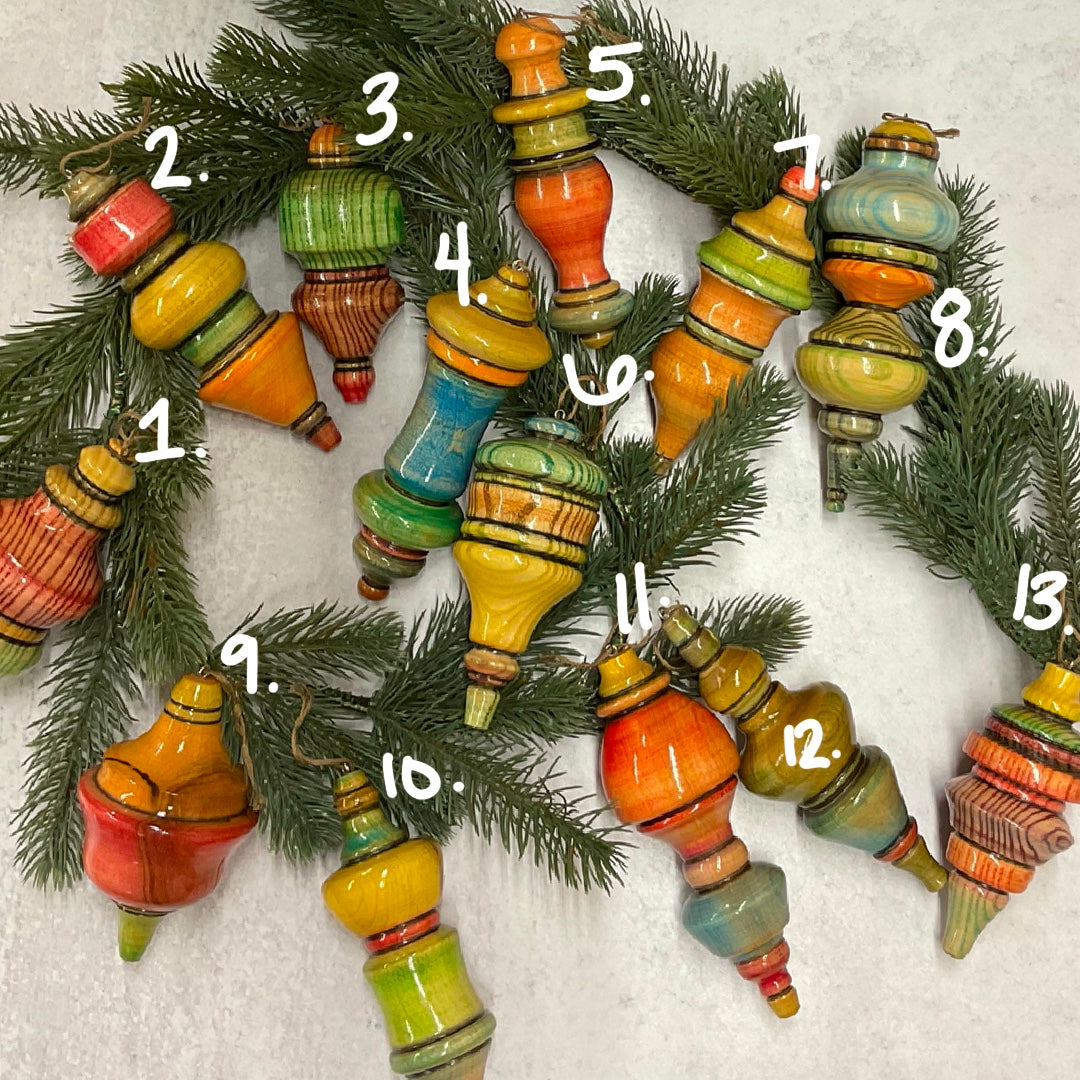Wood Turned Ornaments