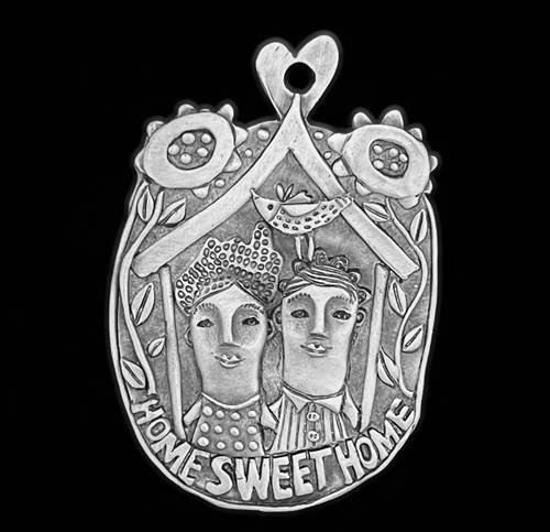 Home Sweet Home Pewter Ornament