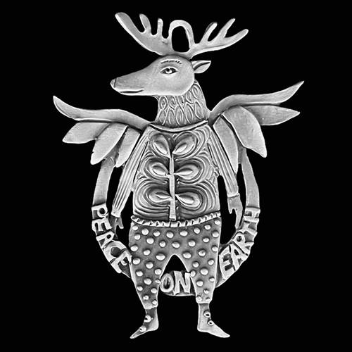 Moose on Earth Ornament