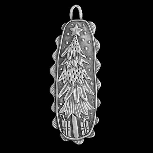 Oval X-mas Tree Ornament