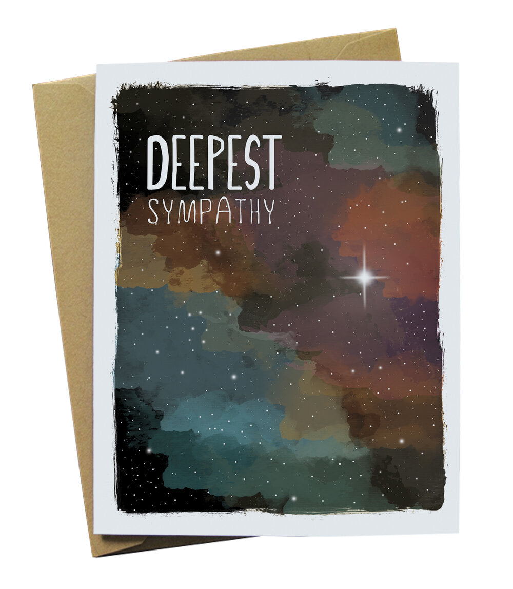 Deepest Sympathy Card with Space imagery