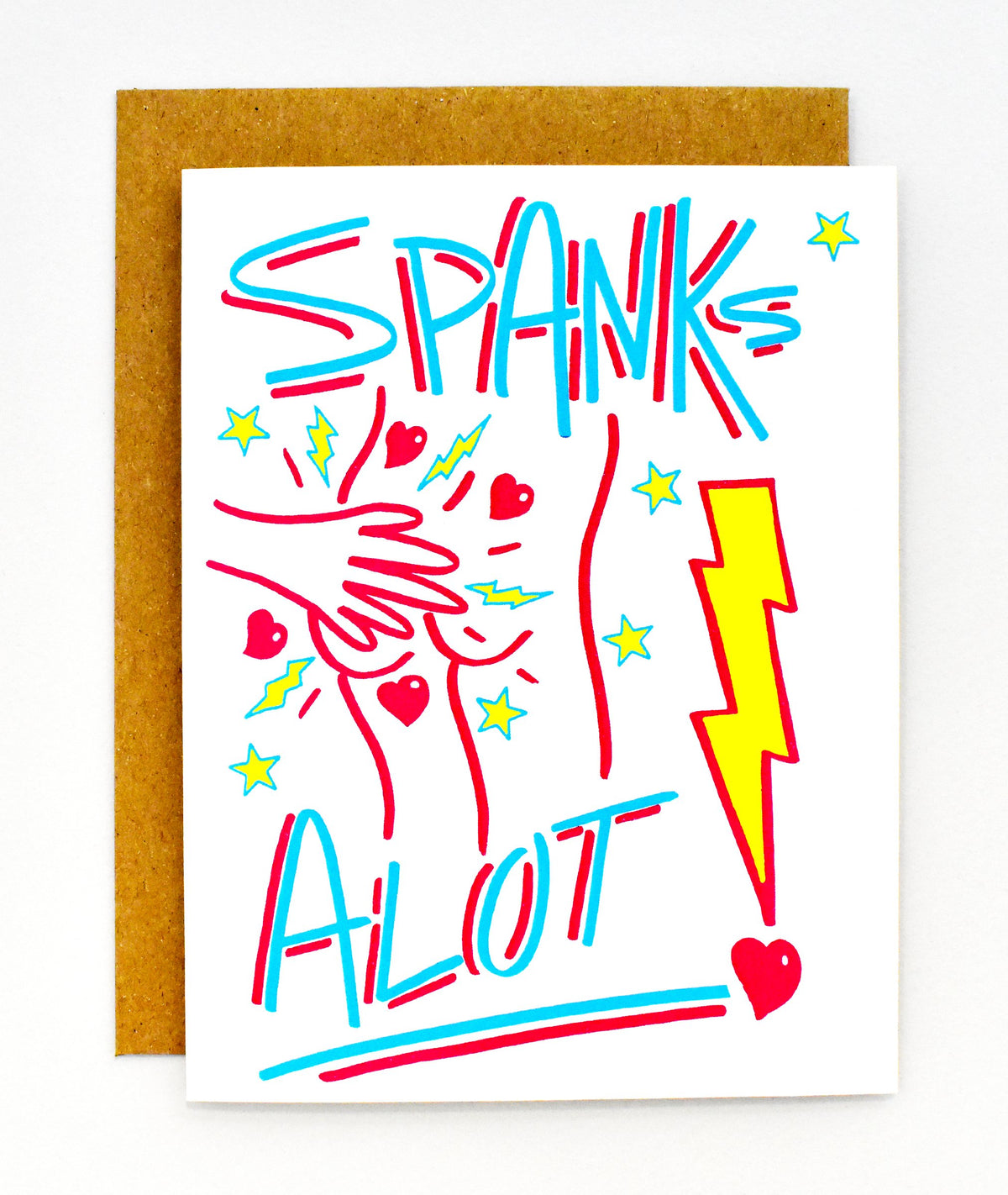 Spanks Alot Thank You Card