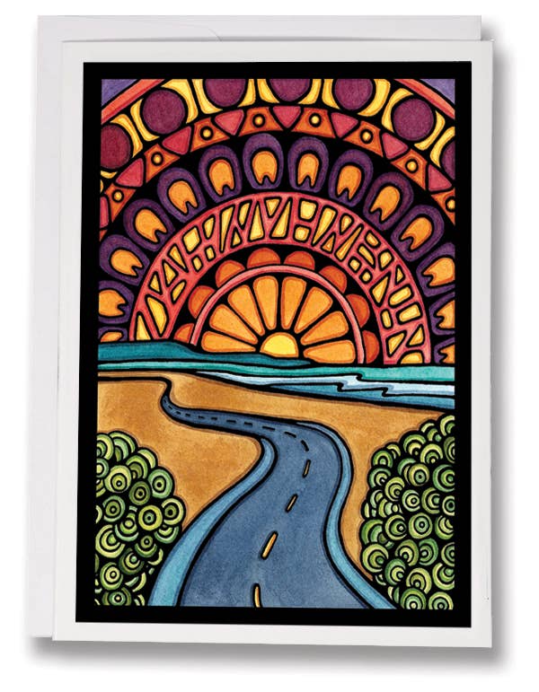 Sunset Road Card