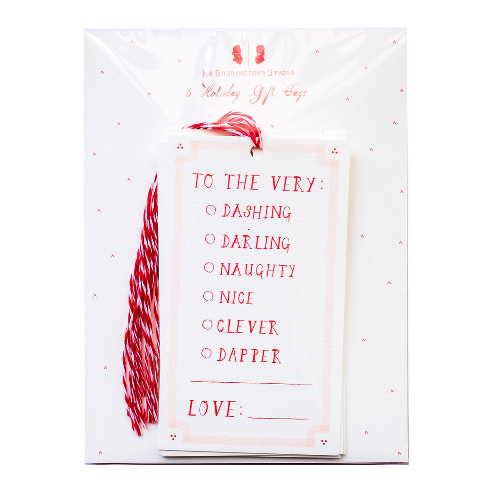 Very Dashing Gift Tag Set