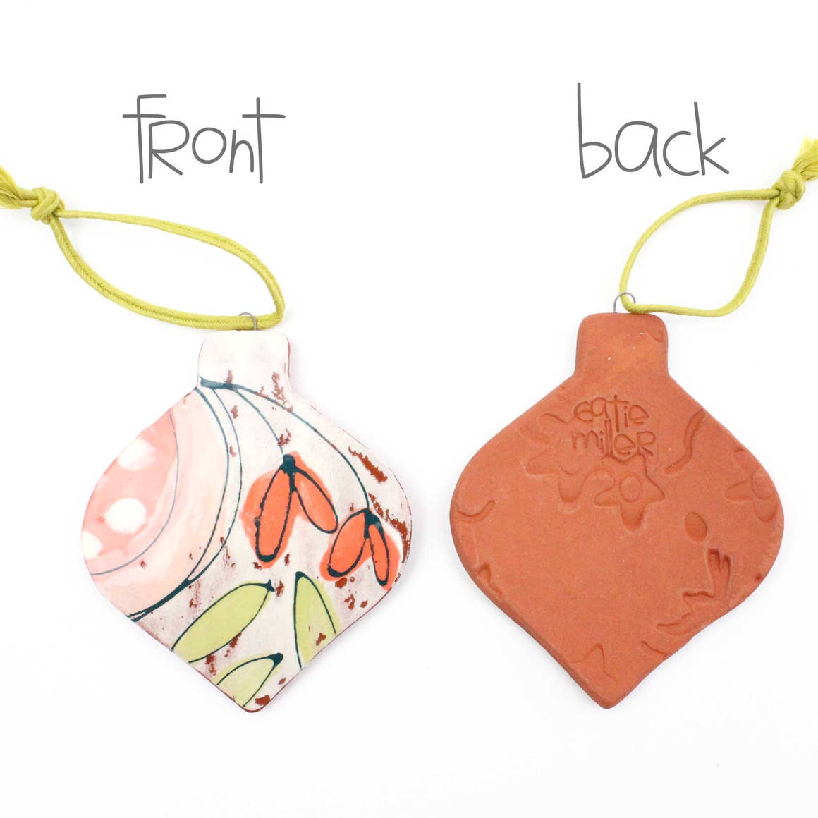2D Catie Miller Ceramics Ornament