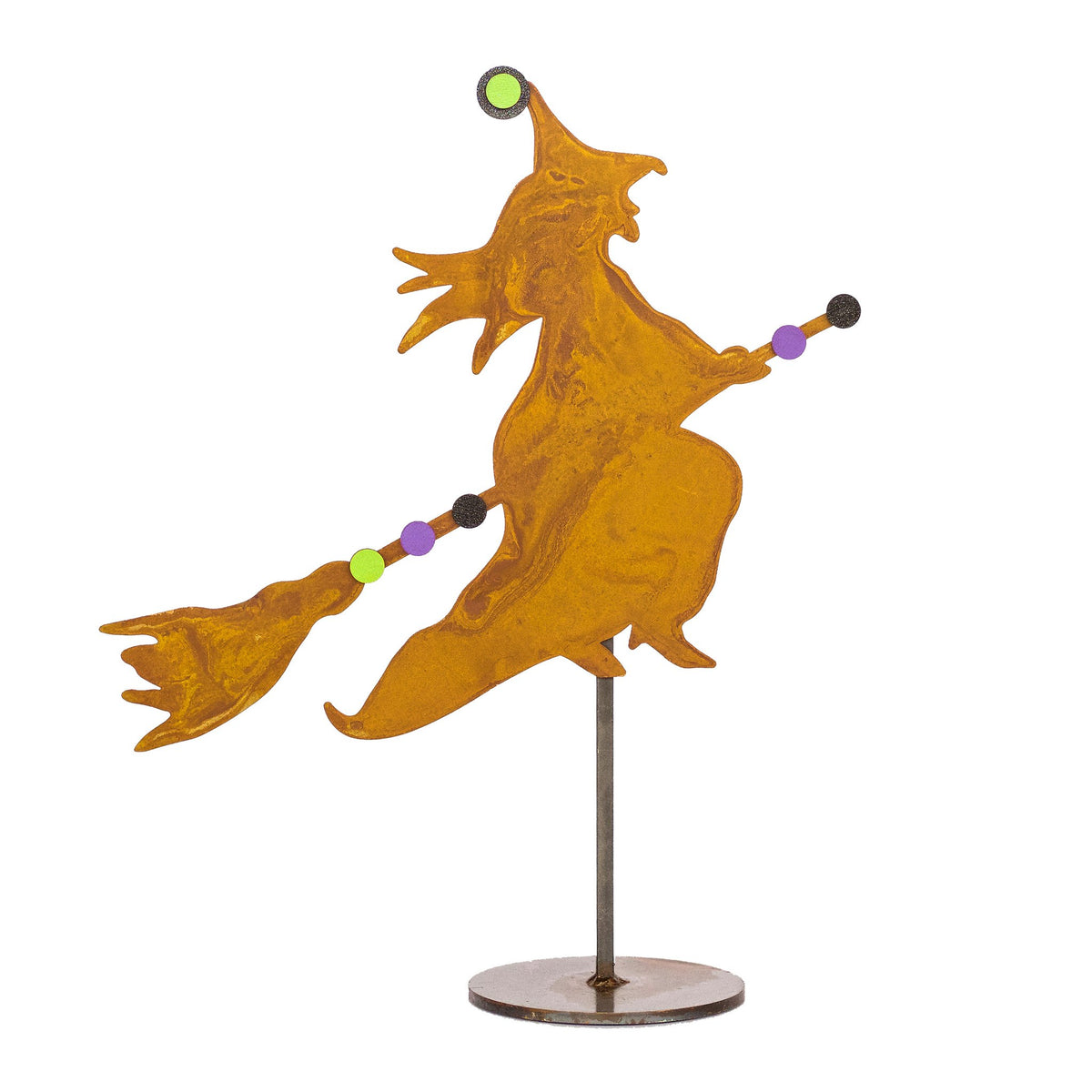 Halloween Witch Metal Art