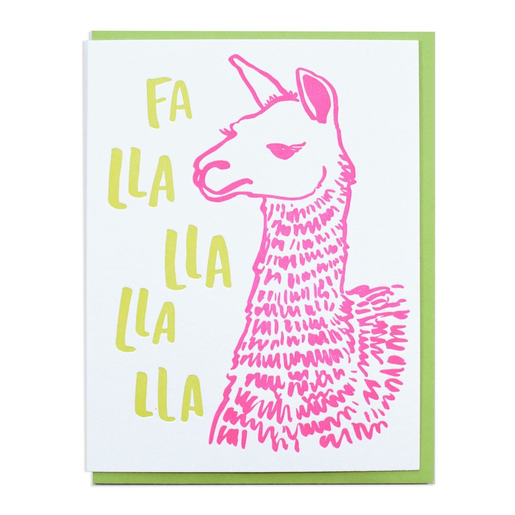 Fa Lla Lla LLama Holiday Card