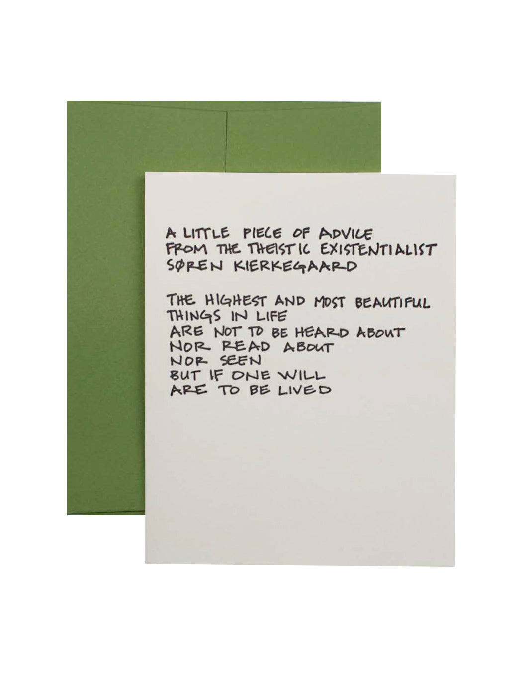 Søren Kierkegaard Quote Card