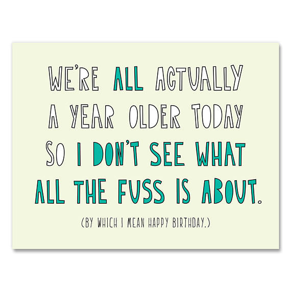 Humorous Birthday Card