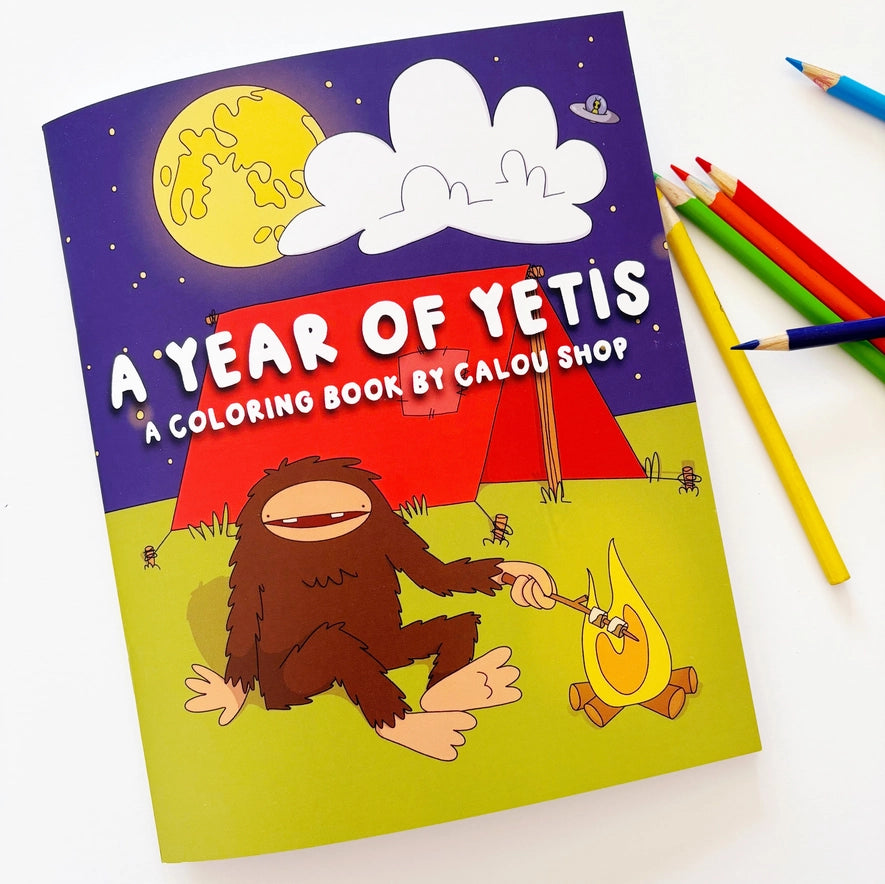A Year of Yeti Coloring Book