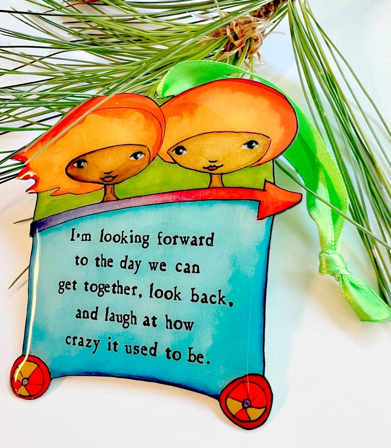 Rearview :: Enameled Aluminum Holiday Ornament