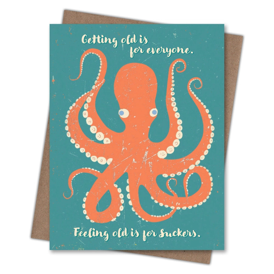 Octopus Suckers Birthday Cad
