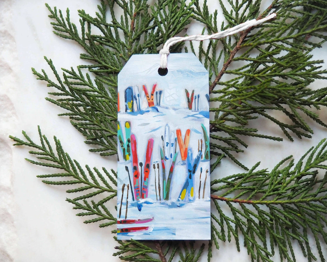 Sea of Skis :: Set of 8 Gift Tags