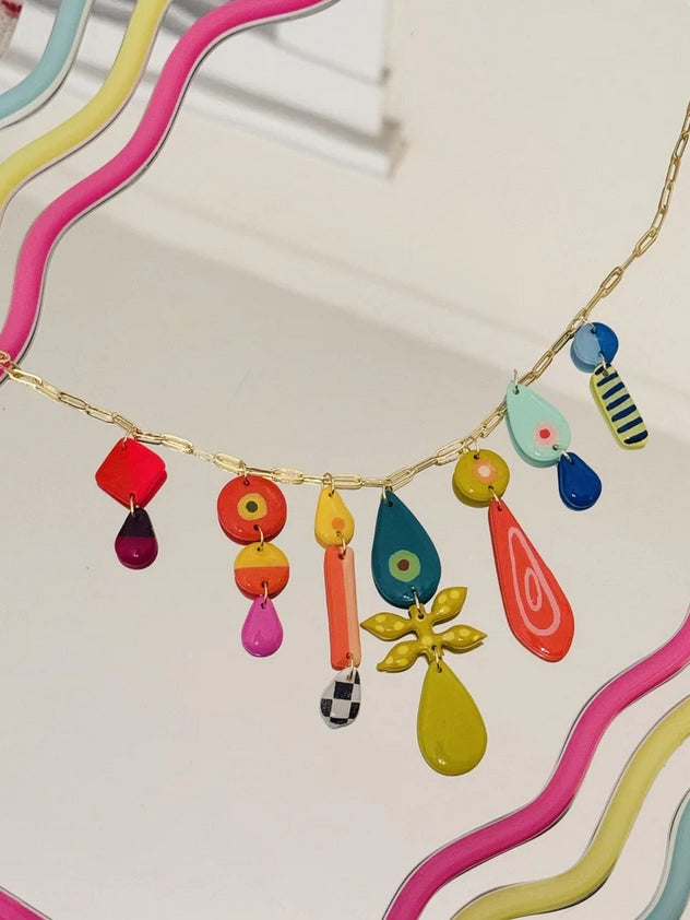 Floral Drop Necklace