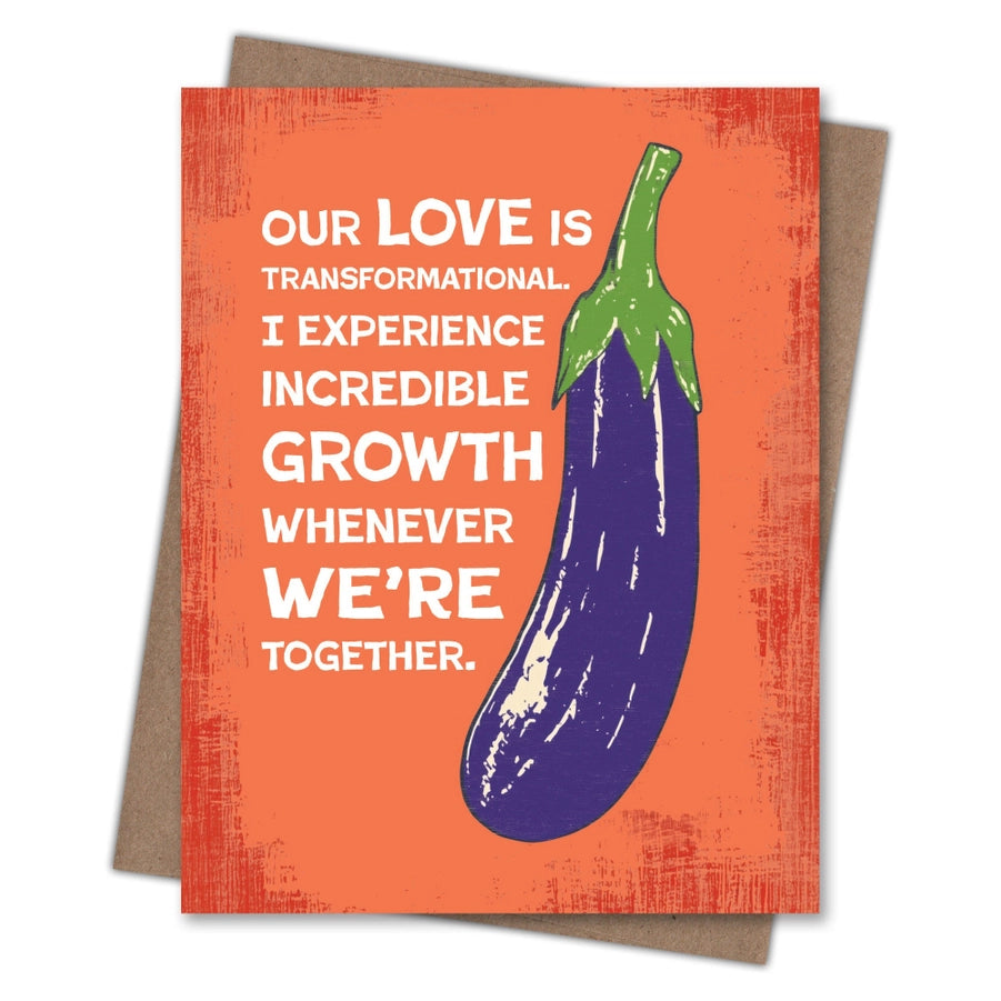 Eggplant Love Card