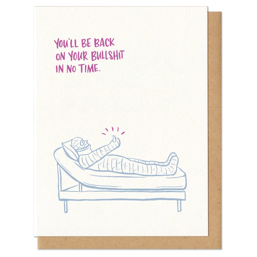 Bullshit Get Well Card
