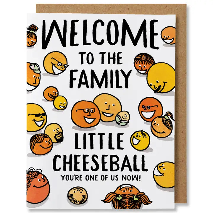 Cheeseball Baby Card