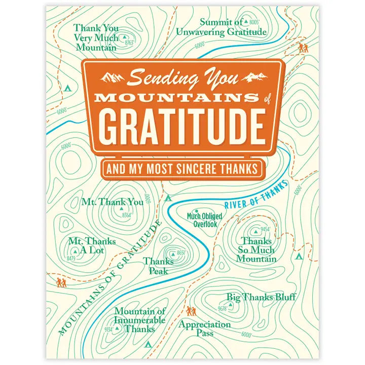 Mountains of Gratitude Thank You Card